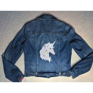 Unicorn Jean Jacket custom Aeropostale Medium